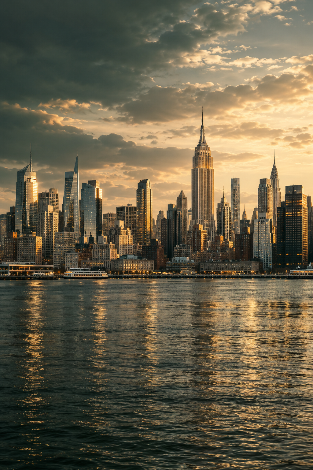 Original generated interpretation of the Manhattan skyline